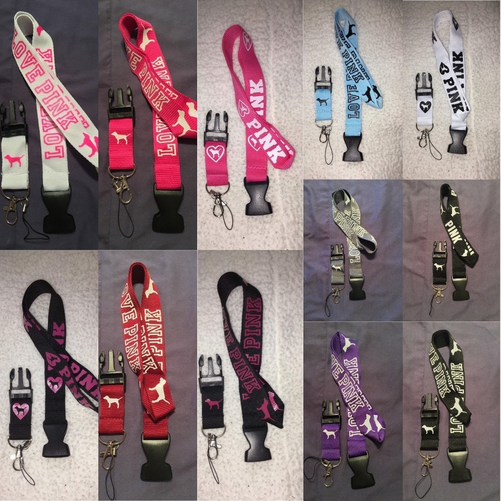Victoria's Secret VS PINK ID Badge Lanyards New!